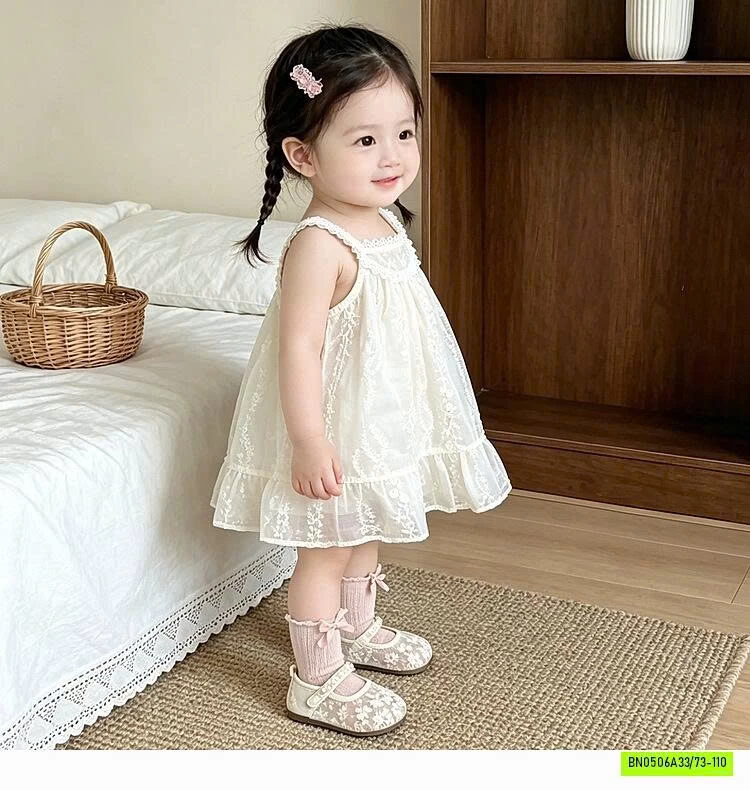 ĐẦM 2 DÂY THÊU NỔI DỄ THƯƠNG