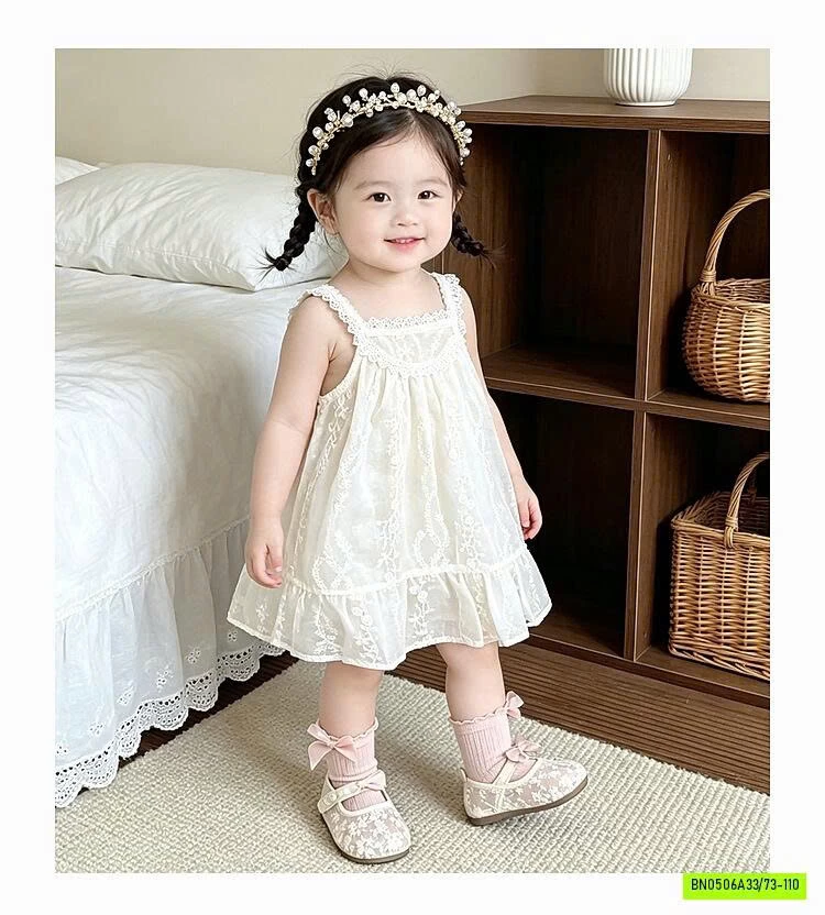 ĐẦM 2 DÂY THÊU NỔI DỄ THƯƠNG