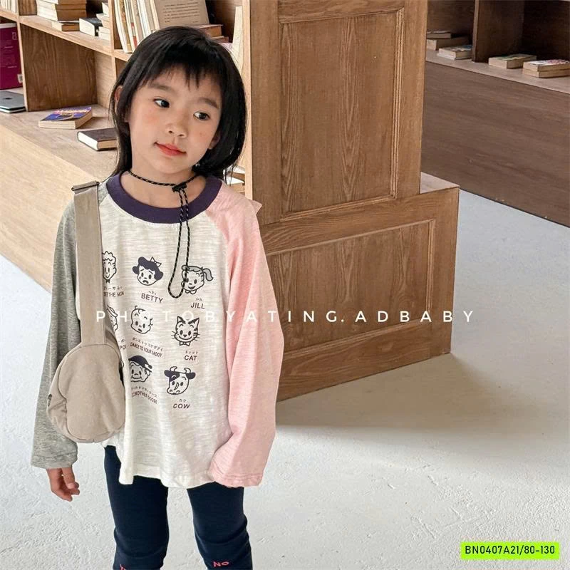 ÁO THUN XƯỚC PHỐI MÀU TAY ADBABY