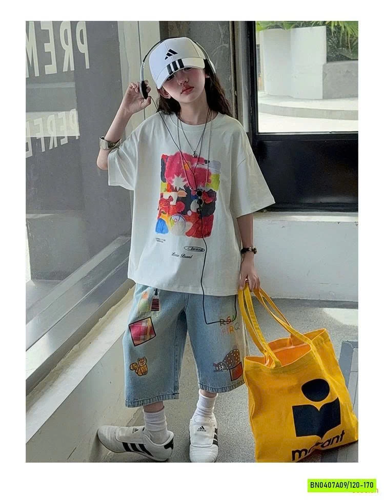 SÉT ÁO MIX QUẦN LỠ HÌNH VẼ SZ ĐẠI