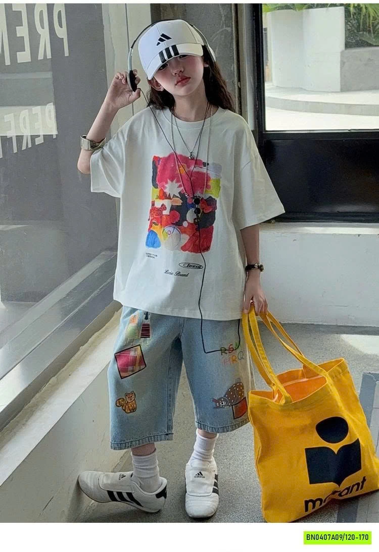 SÉT ÁO MIX QUẦN LỠ HÌNH VẼ SZ ĐẠI