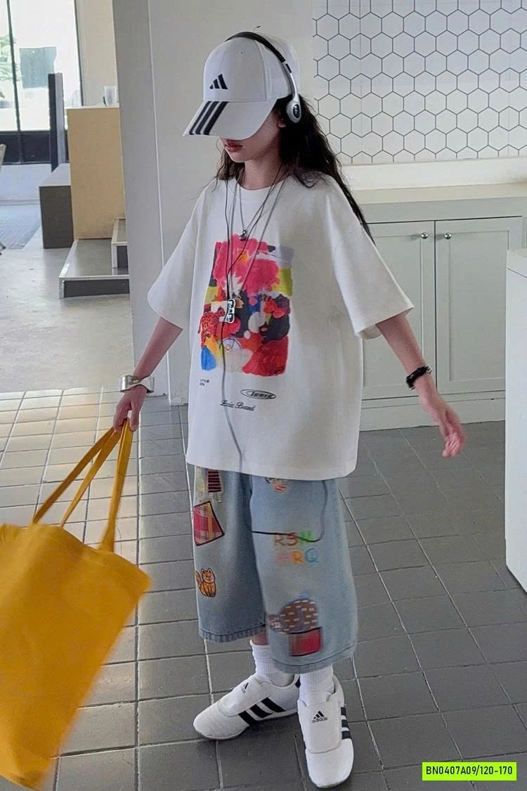 SÉT ÁO MIX QUẦN LỠ HÌNH VẼ SZ ĐẠI