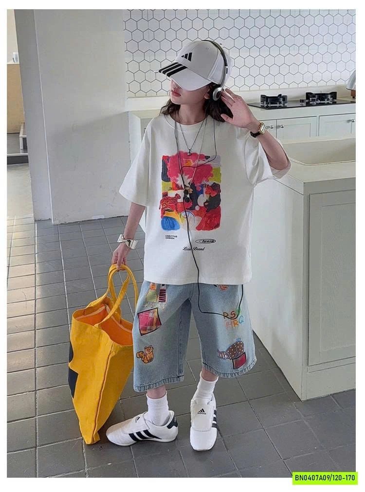 SÉT ÁO MIX QUẦN LỠ HÌNH VẼ SZ ĐẠI