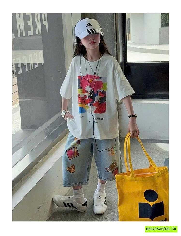 SÉT ÁO MIX QUẦN LỠ HÌNH VẼ SZ ĐẠI