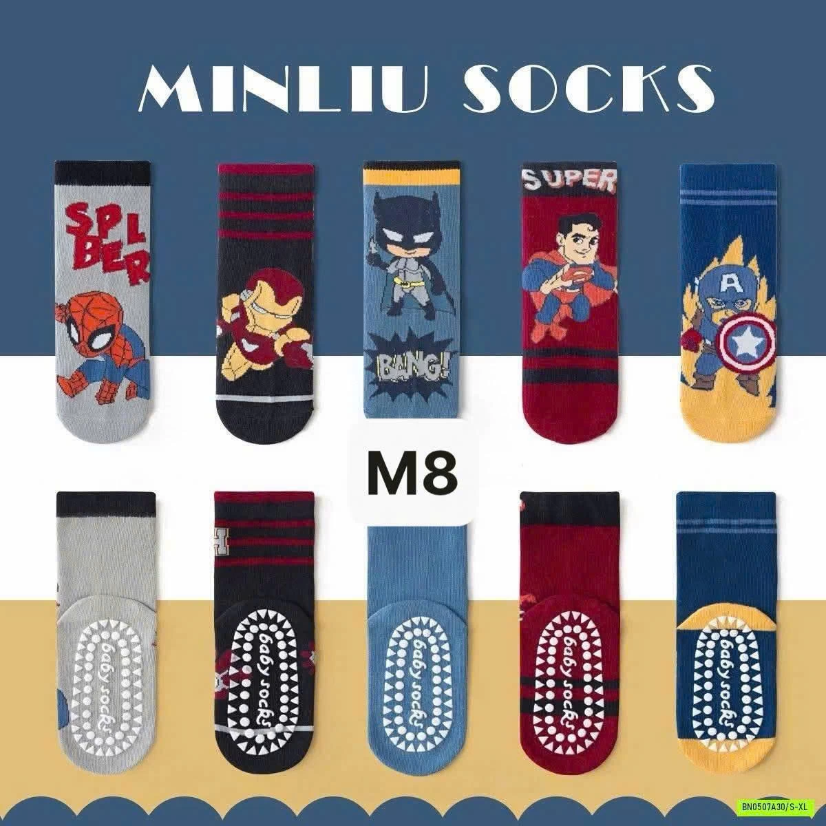 SET 5 ĐÔI TẤT CHỐNG TRƯỢT NHÀ MINLIU
