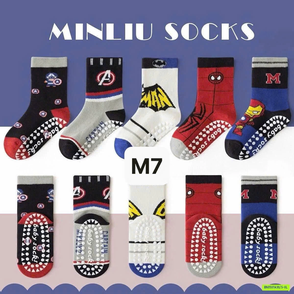SET 5 ĐÔI TẤT CHỐNG TRƯỢT NHÀ MINLIU