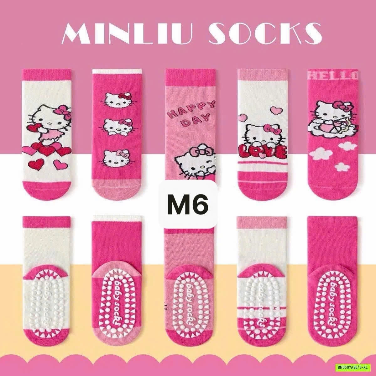 SET 5 ĐÔI TẤT CHỐNG TRƯỢT NHÀ MINLIU