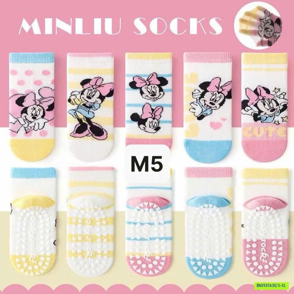 SET 5 ĐÔI TẤT CHỐNG TRƯỢT NHÀ MINLIU