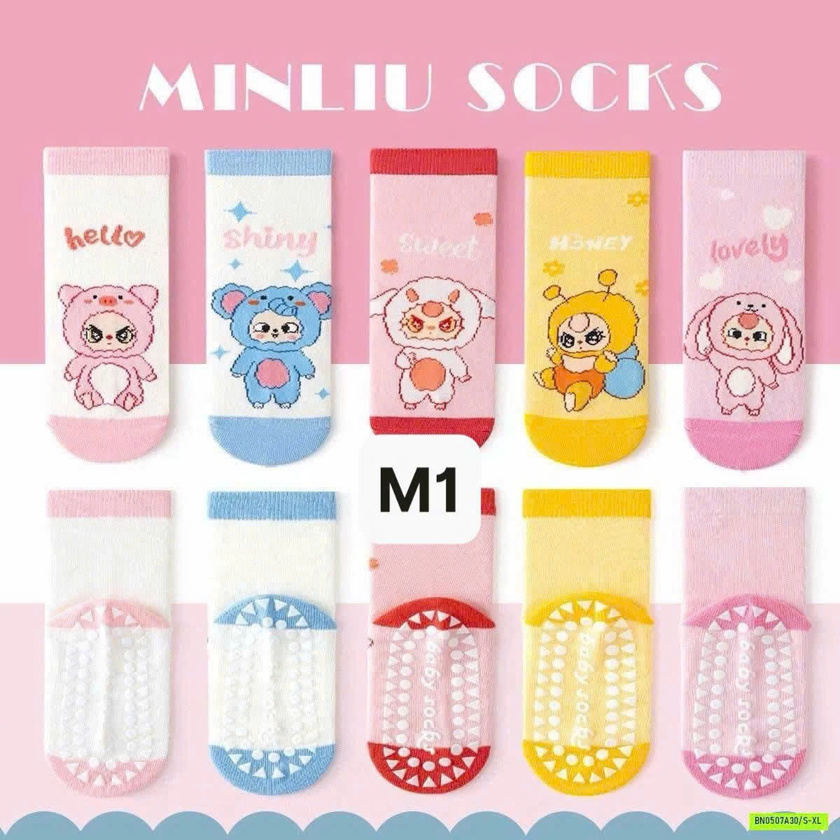 SET 5 ĐÔI TẤT CHỐNG TRƯỢT NHÀ MINLIU