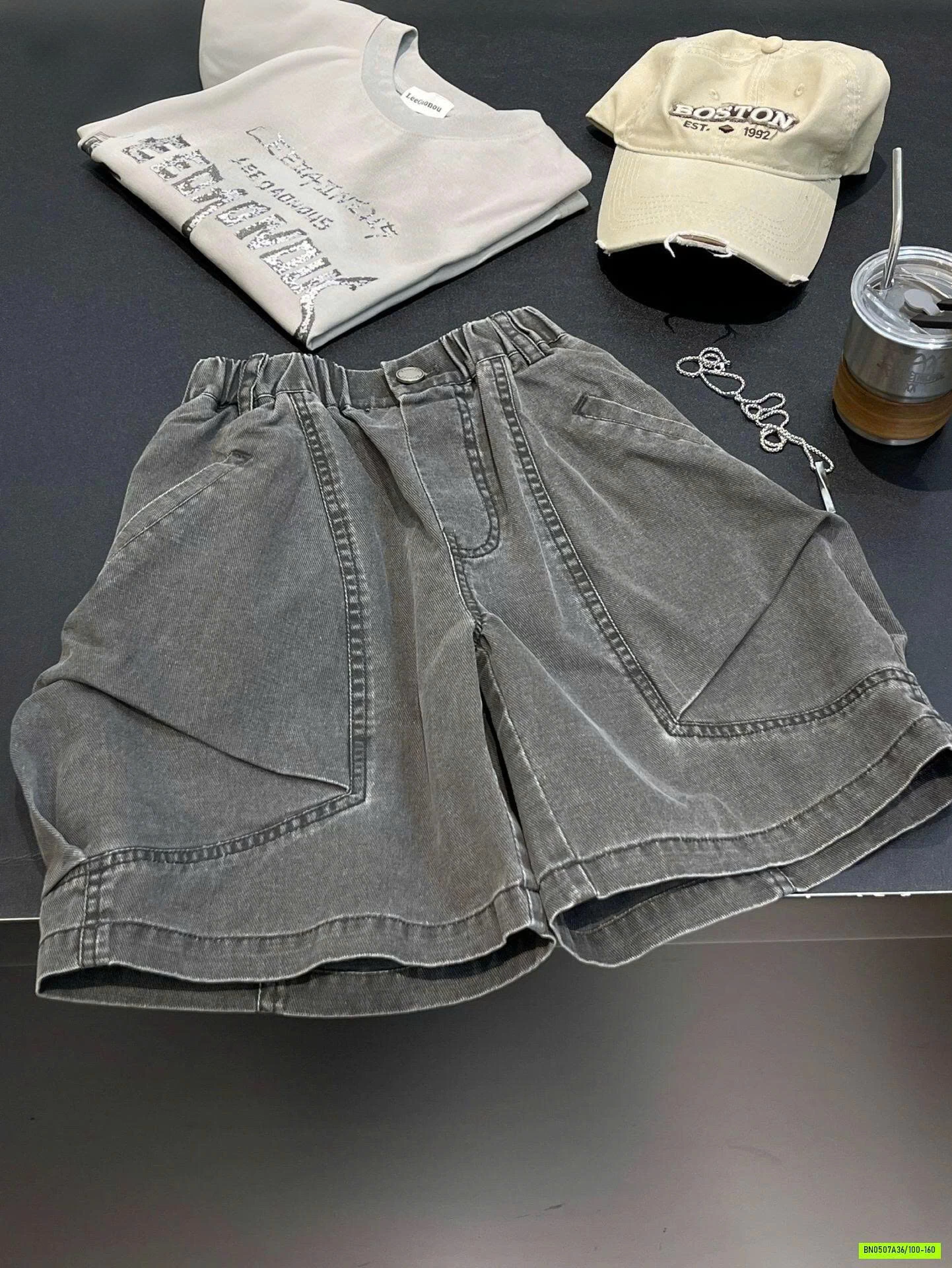 SHORT JEANS TÚI HỘP CÁ TÍNH