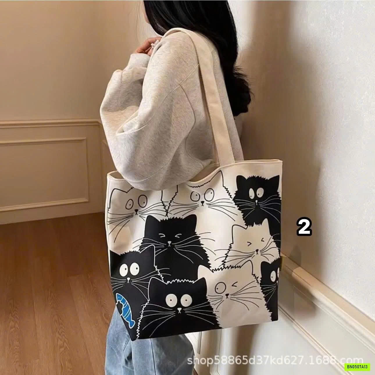 TÚI TOTE MÈO XINH INS SIÊU HOT