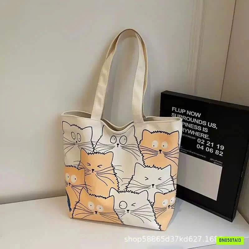 TÚI TOTE MÈO XINH INS SIÊU HOT