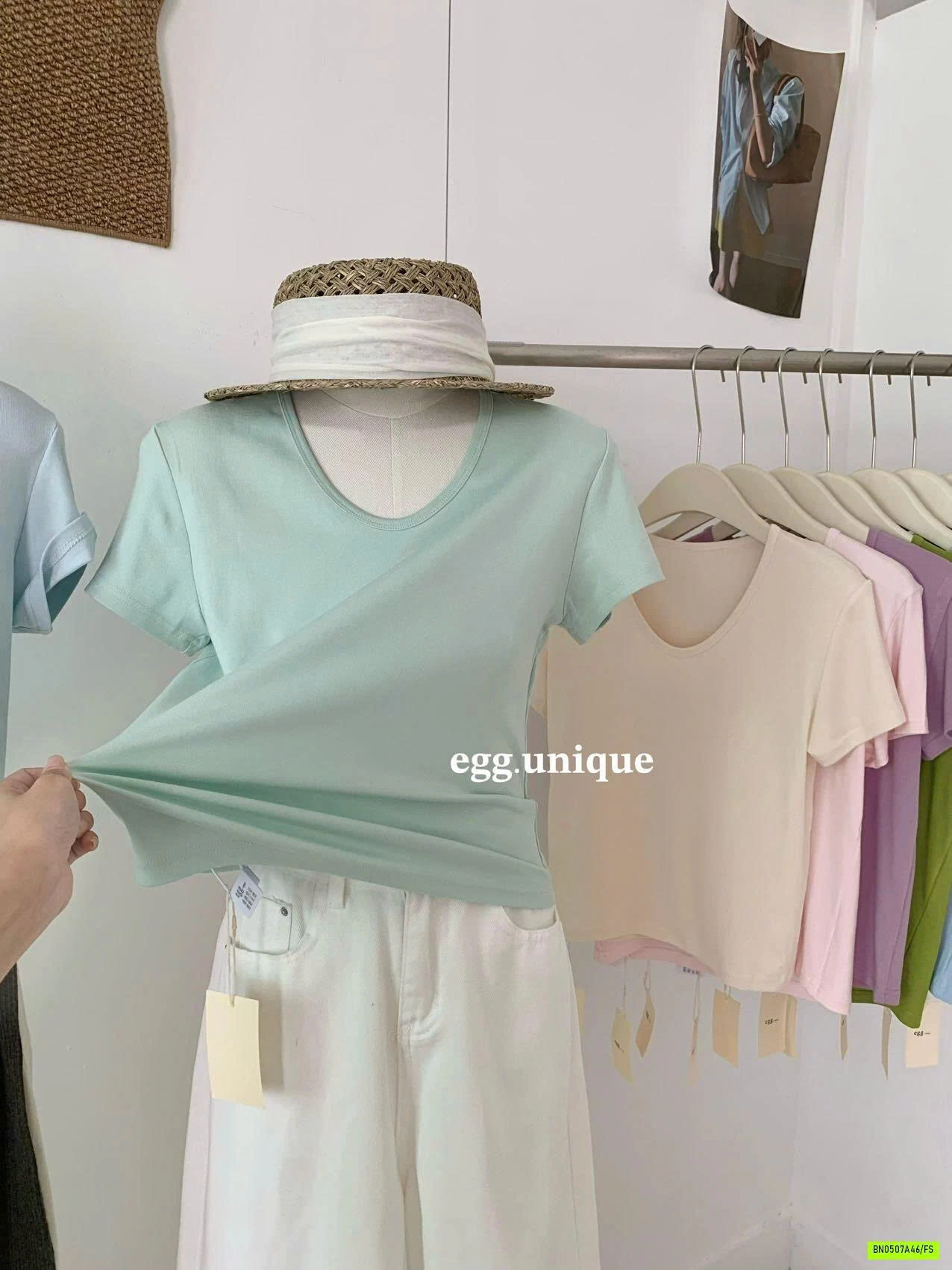 ÁO THUN CỔ TYM EGG BẢNG MÀU MỚI