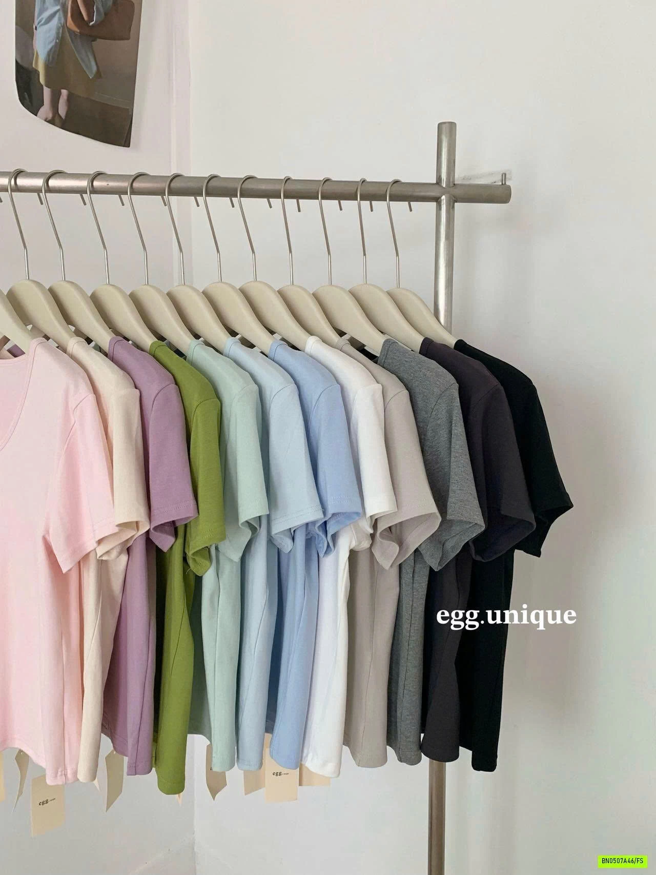 ÁO THUN CỔ TYM EGG BẢNG MÀU MỚI
