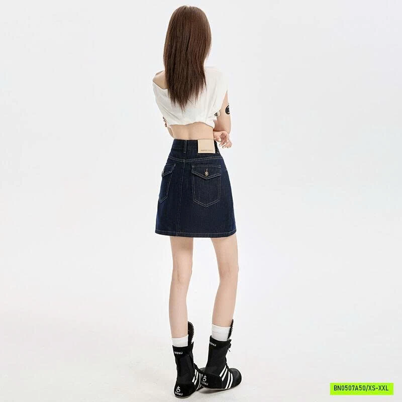 CHÂN VÁY DENIM CAO CẤP HACK DÁNG