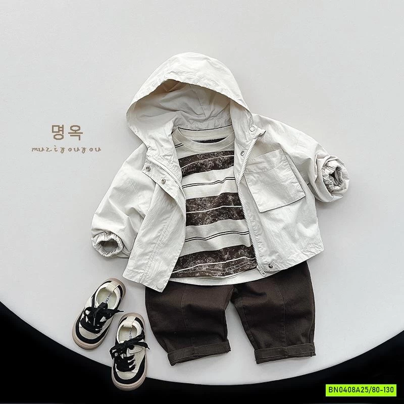 KHOÁC GIÓ ĐUÔI TÔM TÚI NGỰC