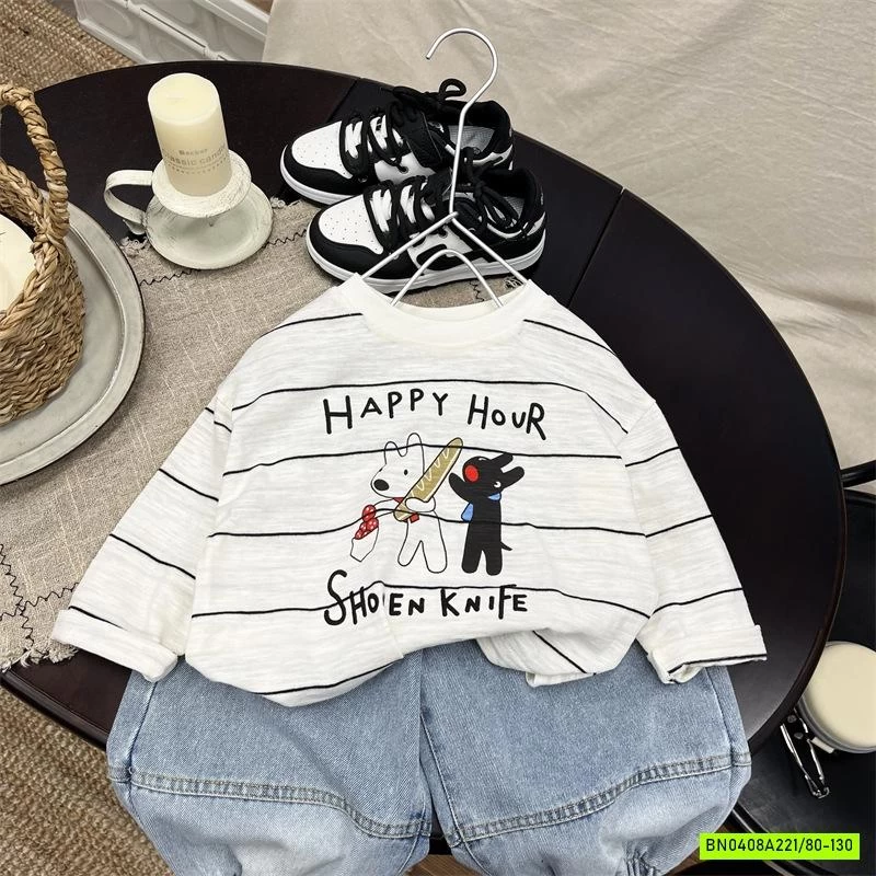 ÁO THUN XƯỚC KẺ NGANG