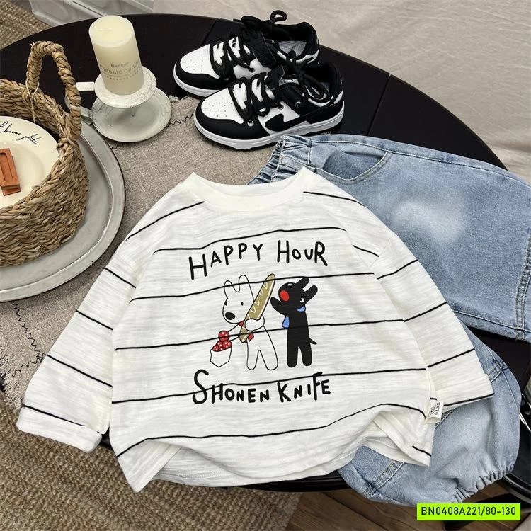 ÁO THUN XƯỚC KẺ NGANG