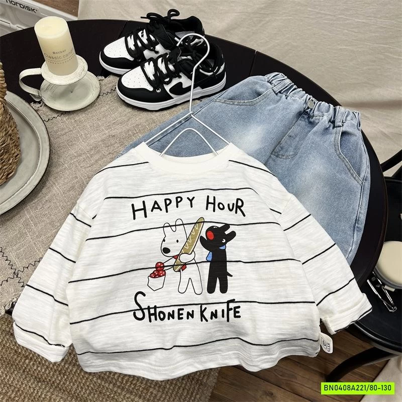 ÁO THUN XƯỚC KẺ NGANG