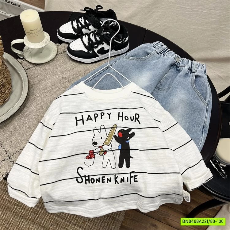 ÁO THUN XƯỚC KẺ NGANG