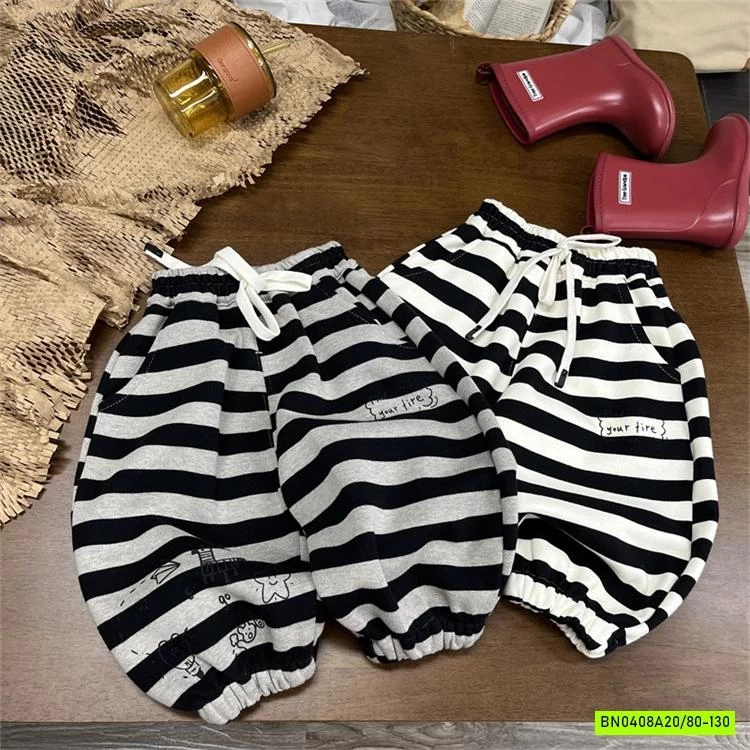 QUẦN NỈ KẺ NGANG BO GẤU