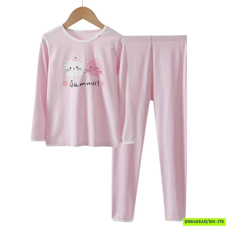 BỘ NGỦ COTTON MÈO MAMDAD