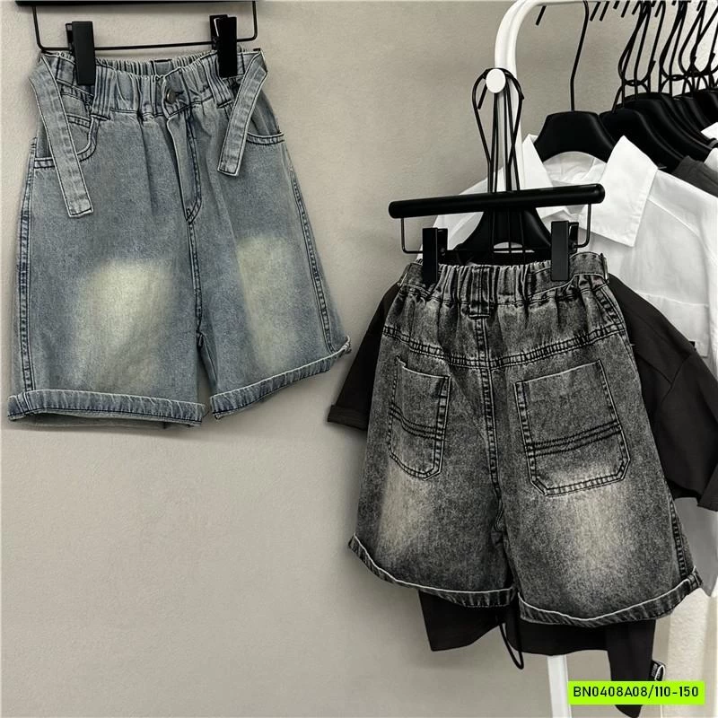 SHORT JEANS BẠC GỐI GIẢ ĐAI