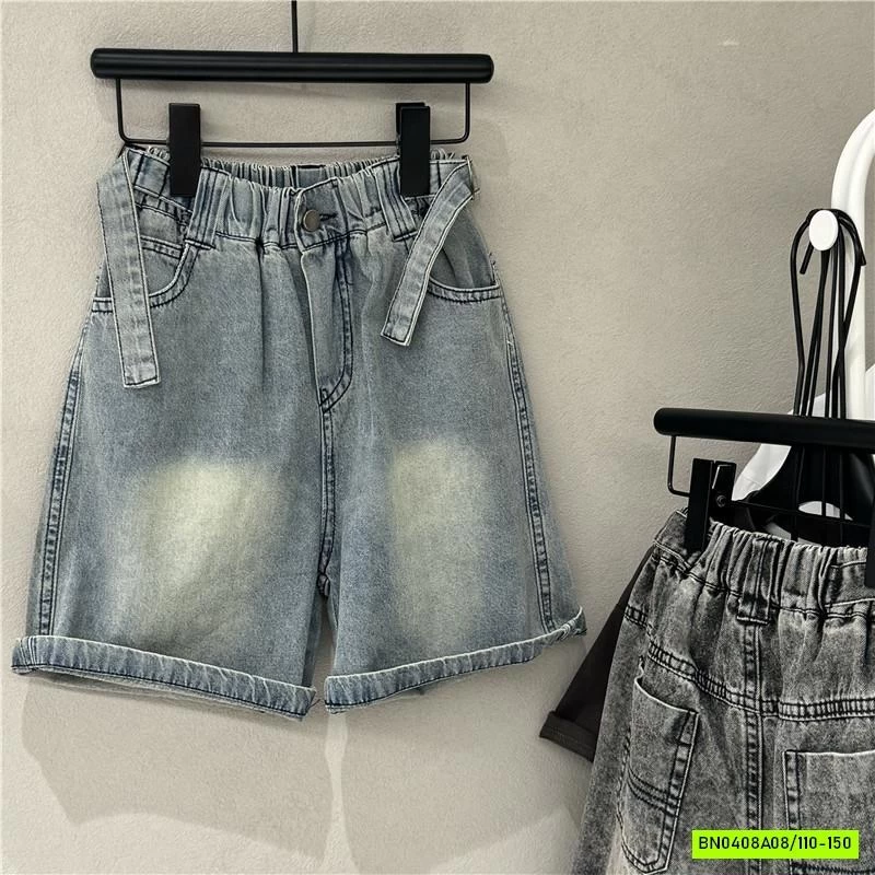 SHORT JEANS BẠC GỐI GIẢ ĐAI