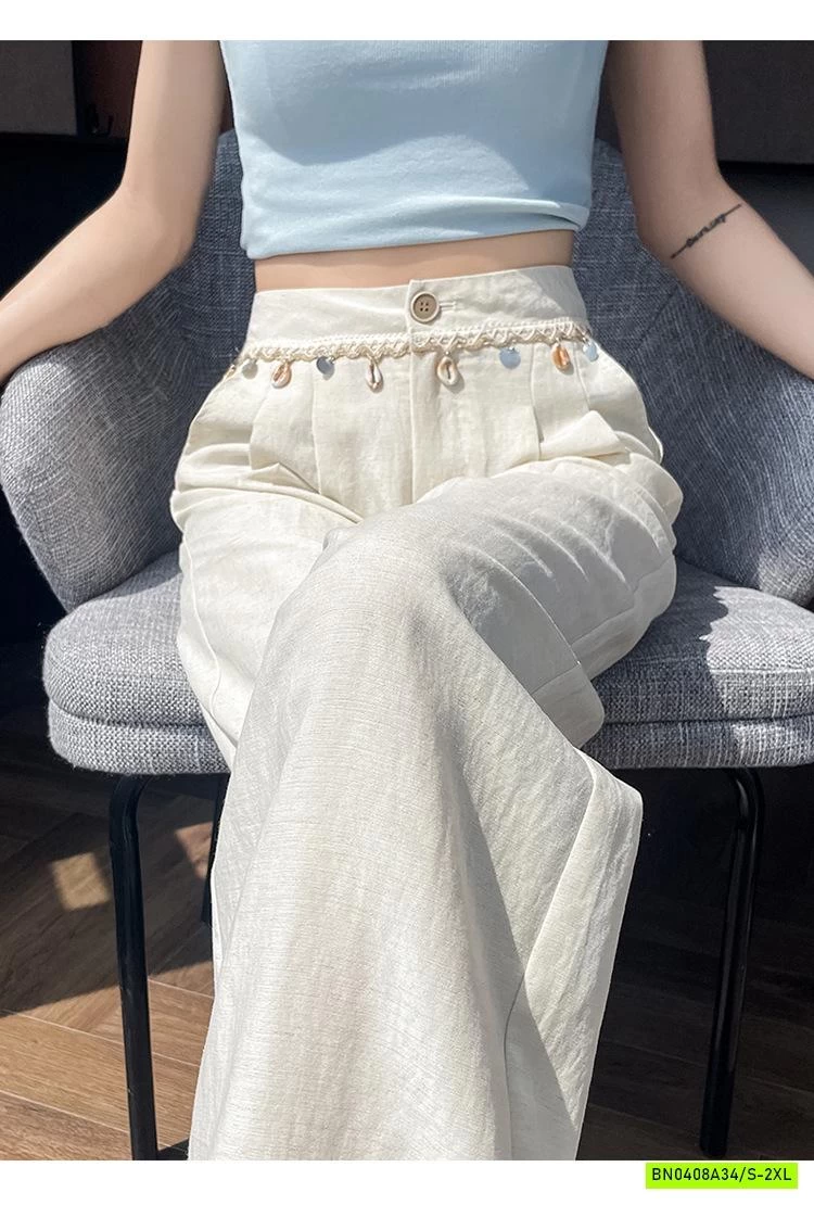 QUẦN ĐŨI SUÔNG CẠP ĐÍNH KHUY