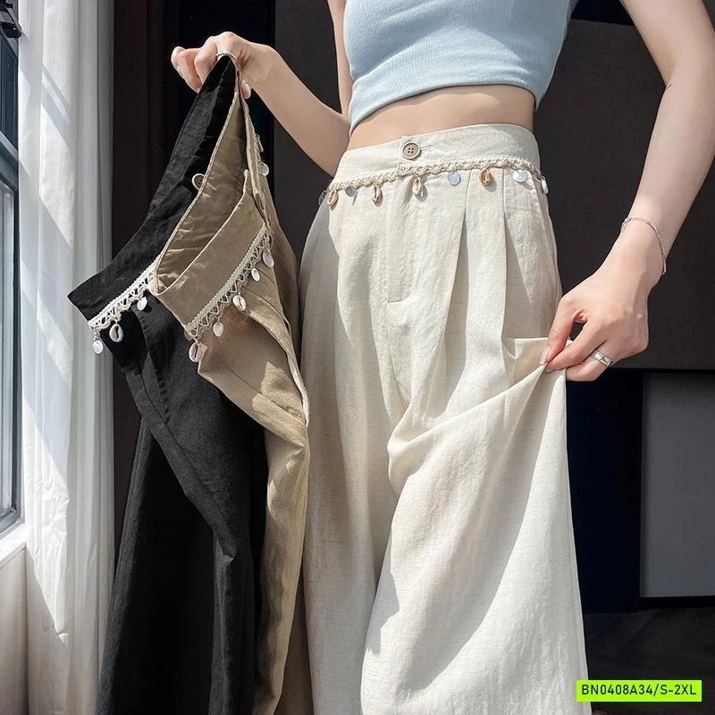 QUẦN ĐŨI SUÔNG CẠP ĐÍNH KHUY