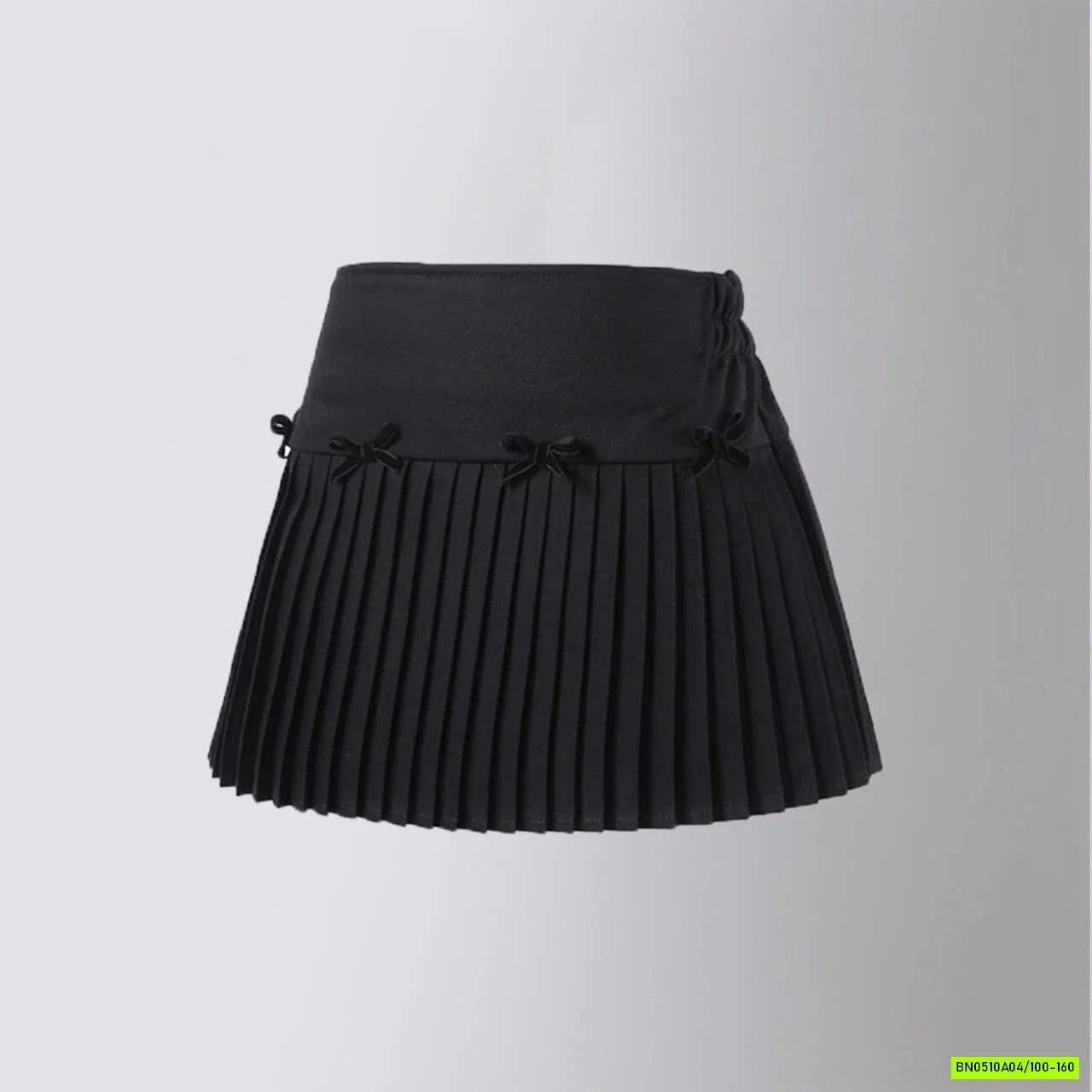 CHÂN VÁY LY NHỎ GEN BỤNG GẮN NƠ