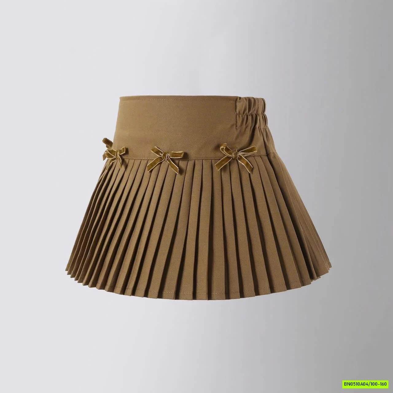 CHÂN VÁY LY NHỎ GEN BỤNG GẮN NƠ