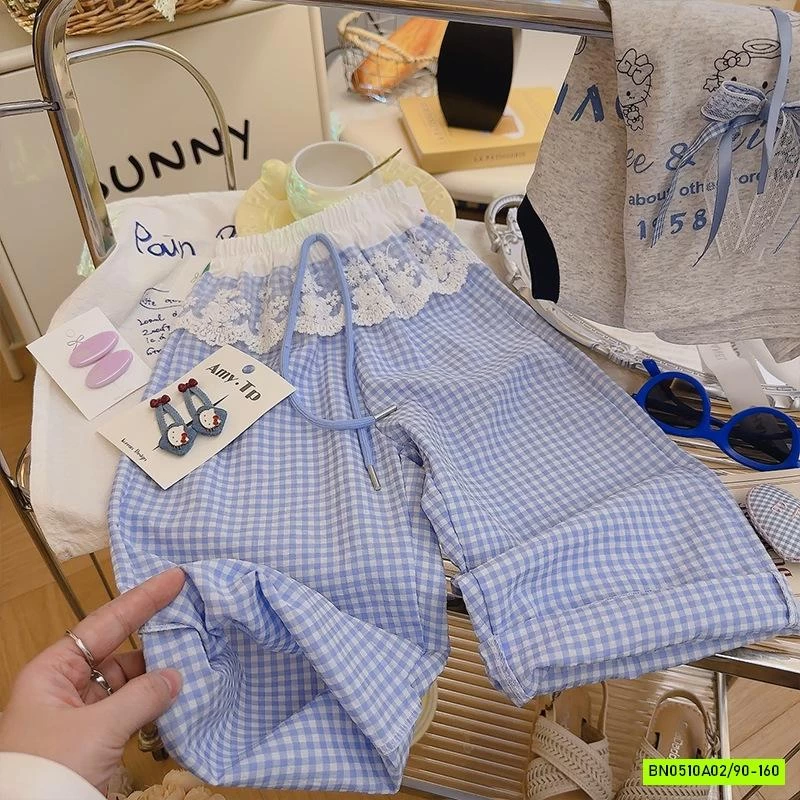 SÉT XÁM QUẦN CARO XANH