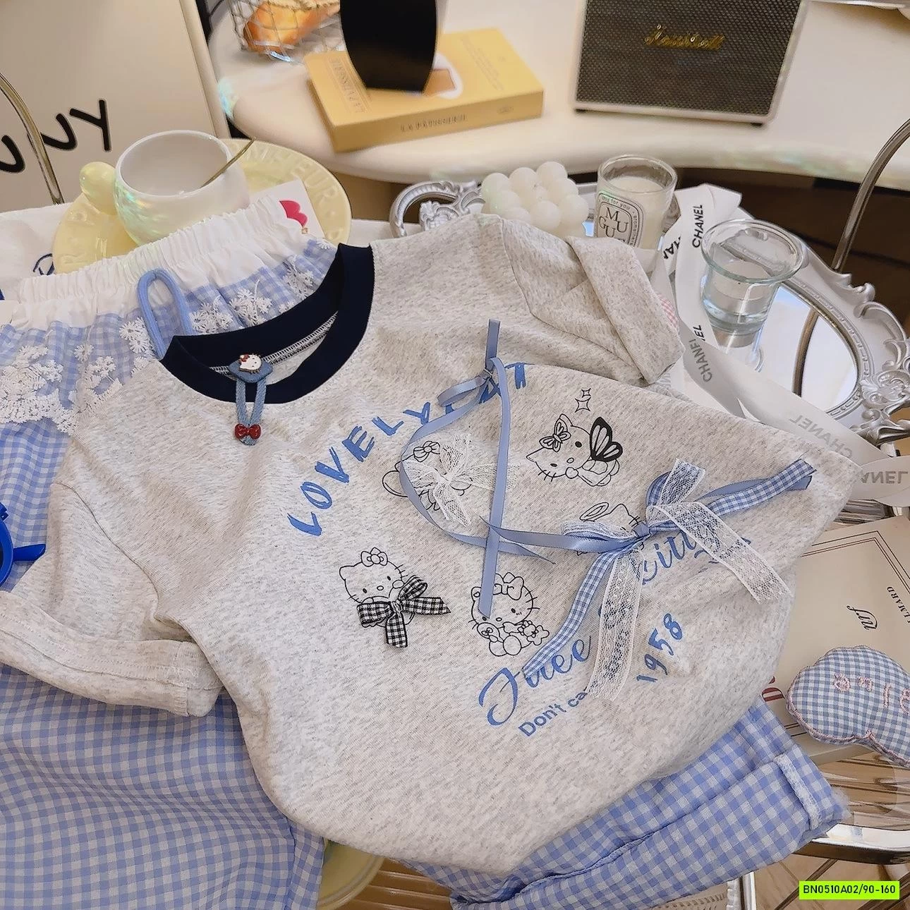 SÉT XÁM QUẦN CARO XANH