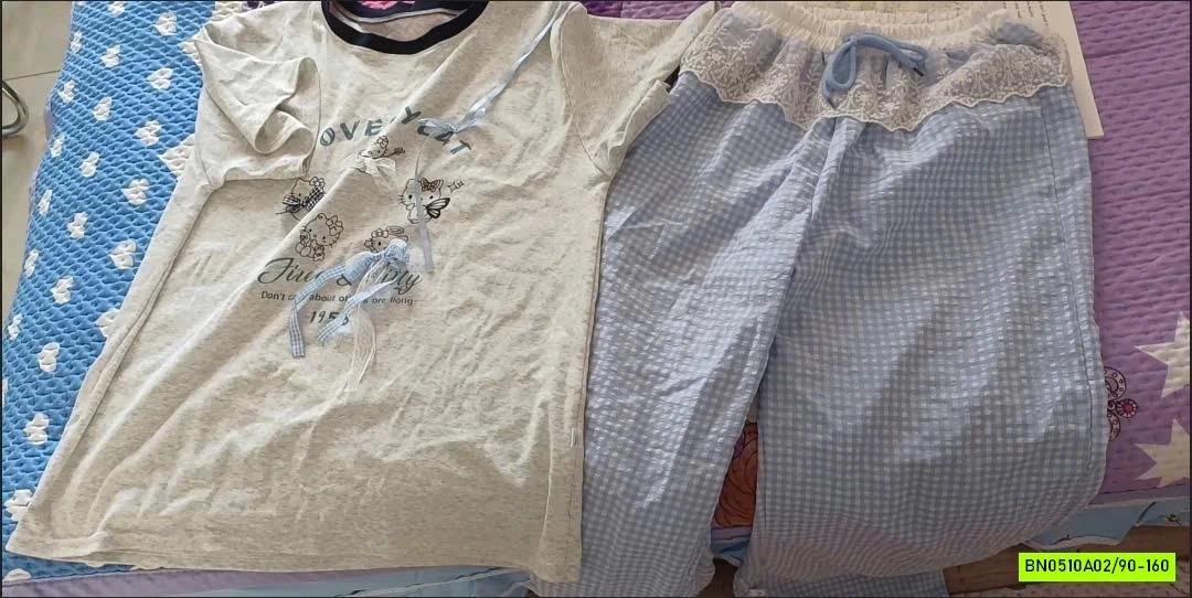 SÉT XÁM QUẦN CARO XANH