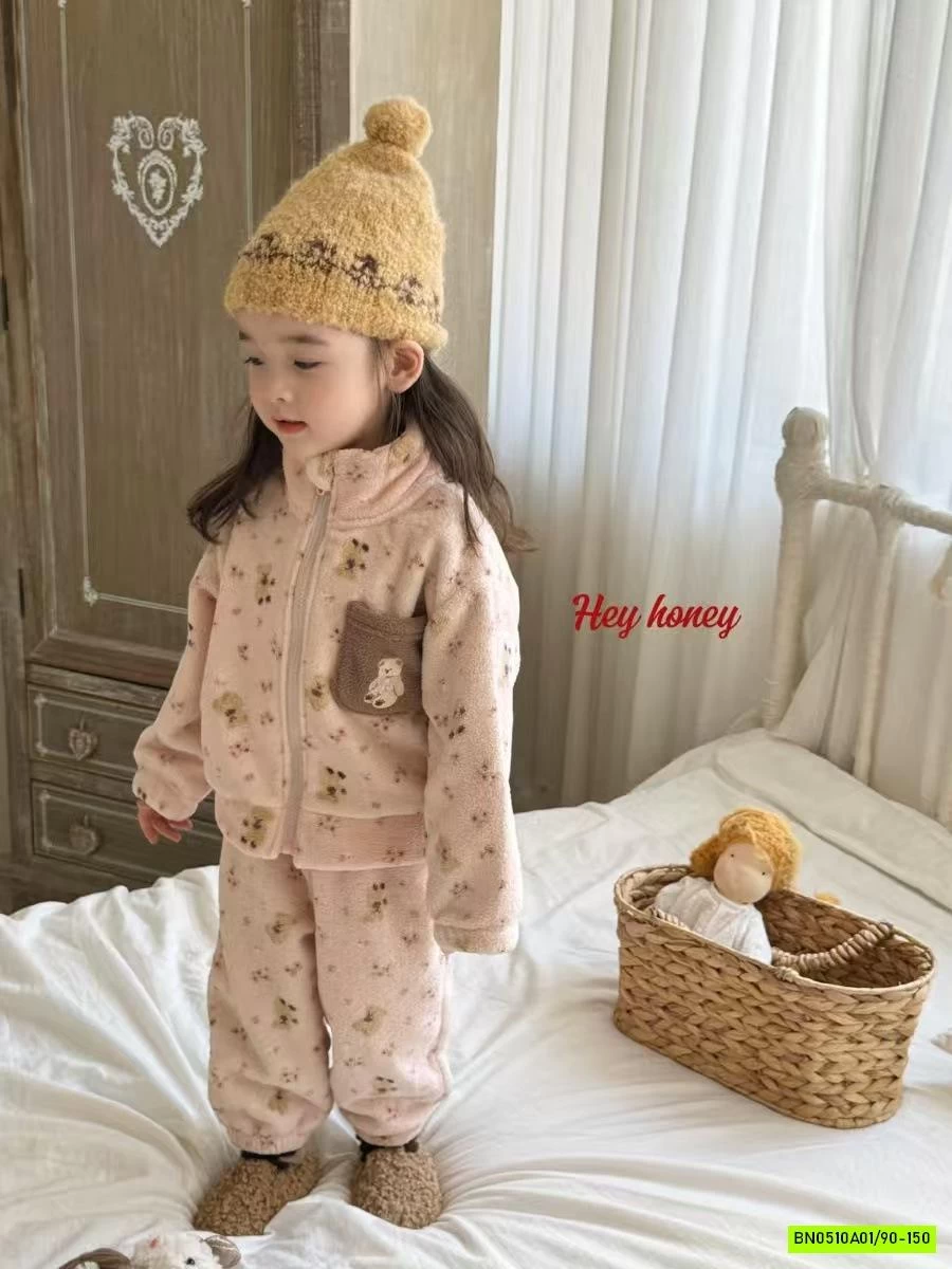 BỘ LÔNG CỪU ÁO KHOÁC HONEY