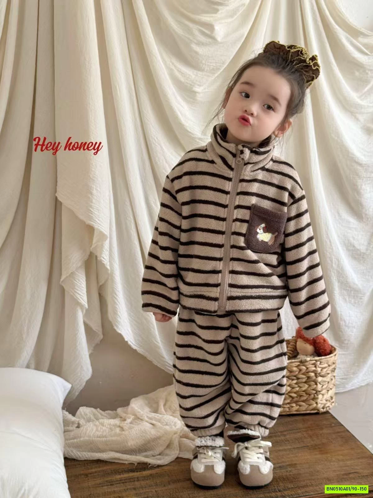 BỘ LÔNG CỪU ÁO KHOÁC HONEY