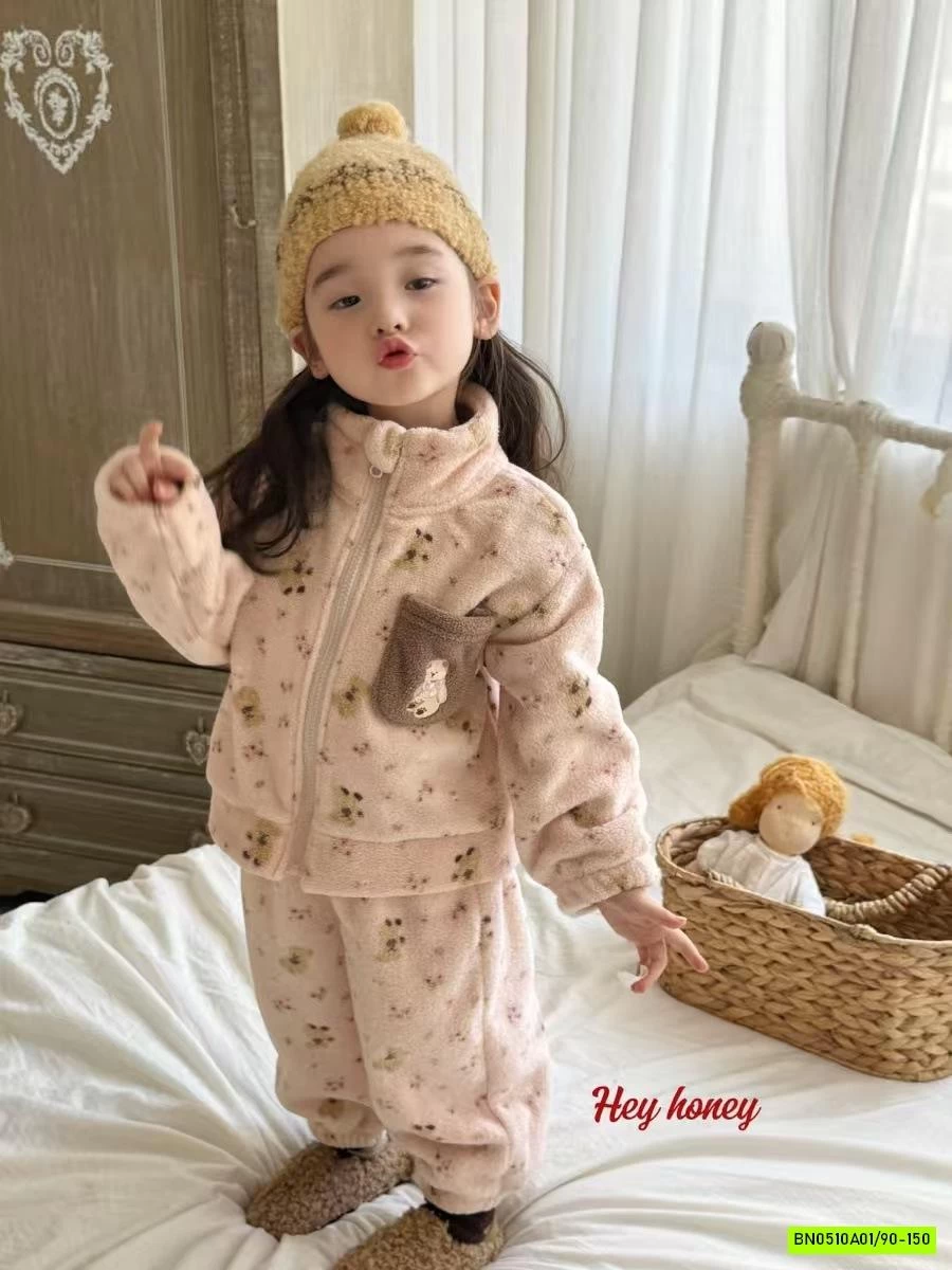 BỘ LÔNG CỪU ÁO KHOÁC HONEY