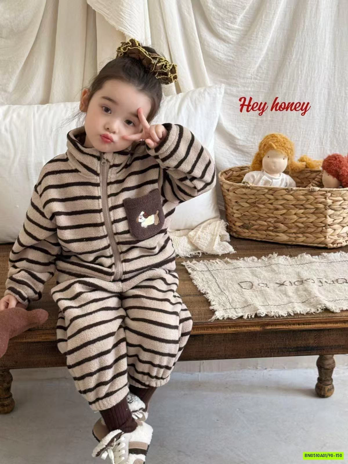 BỘ LÔNG CỪU ÁO KHOÁC HONEY