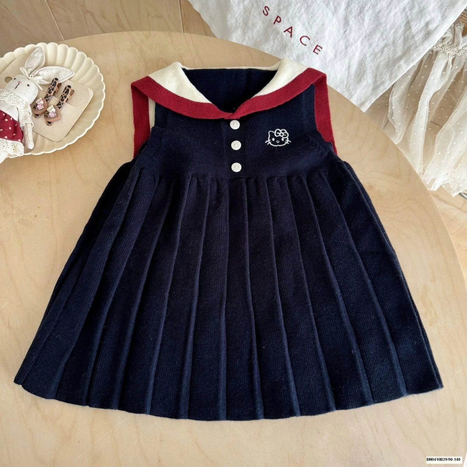 VÁY SÁT NÁCH XẾP LY CỔ THỦY THỦ BÉ GÁI