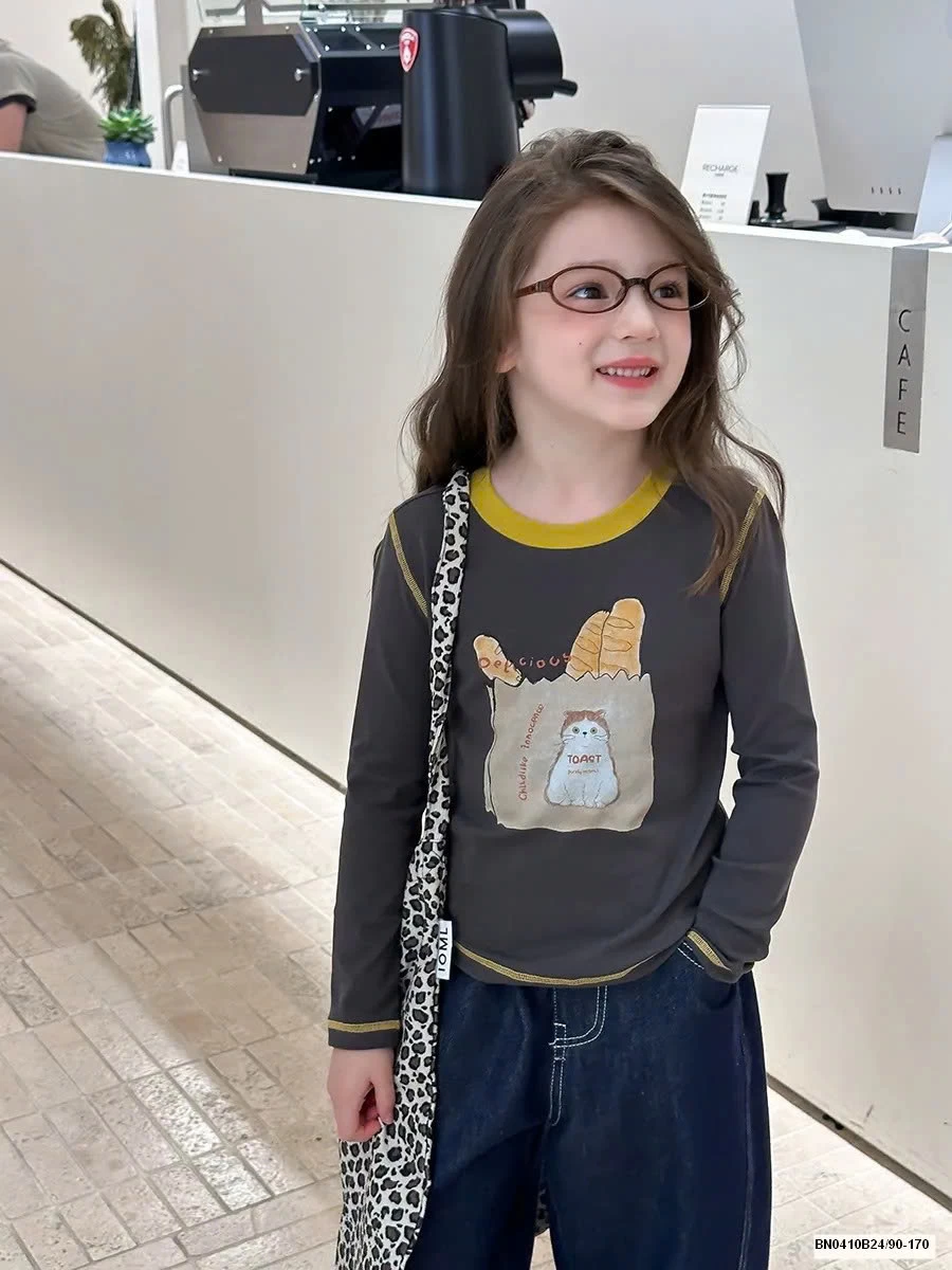 ÁO THUN DÁNG ÔM HỌA TIẾT  25G043 AMBB