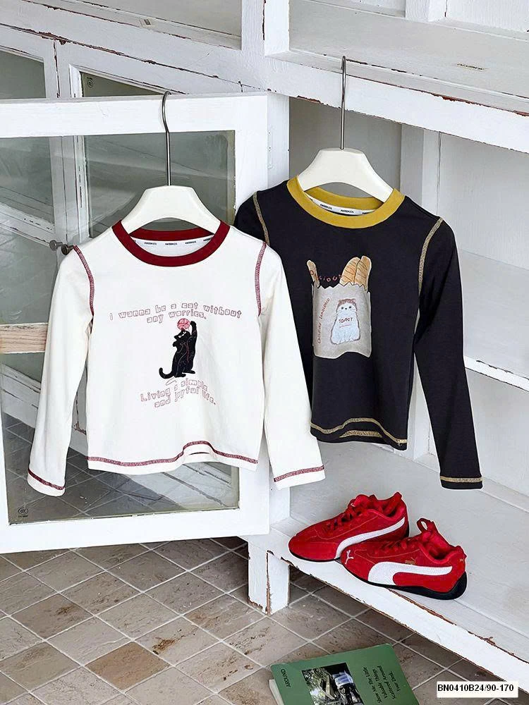 ÁO THUN DÁNG ÔM HỌA TIẾT  25G043 AMBB