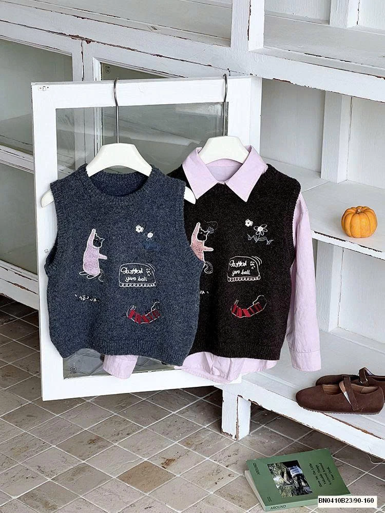 ÁO GILE LEN CON MÈO  AMBB 25G093