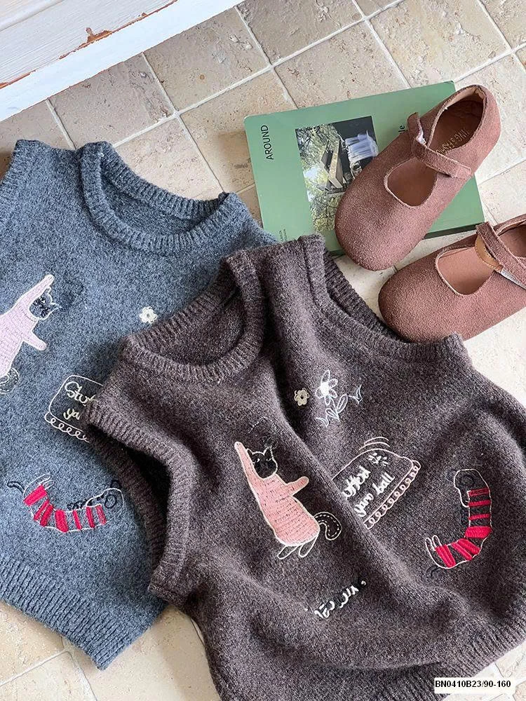 ÁO GILE LEN CON MÈO  AMBB 25G093