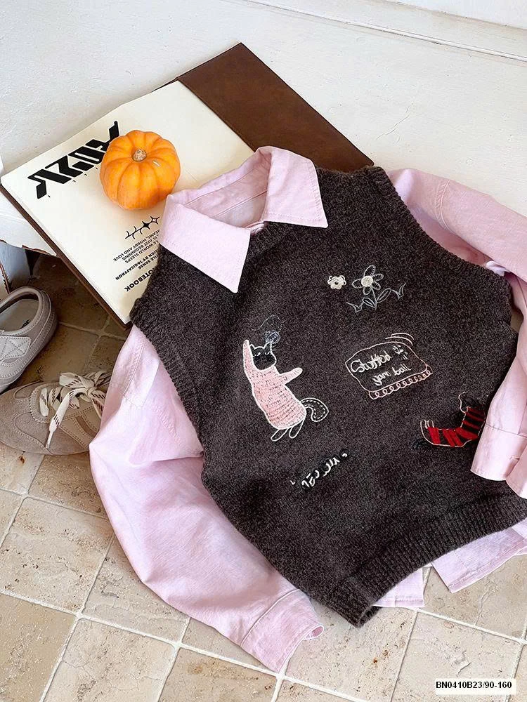 ÁO GILE LEN CON MÈO  AMBB 25G093