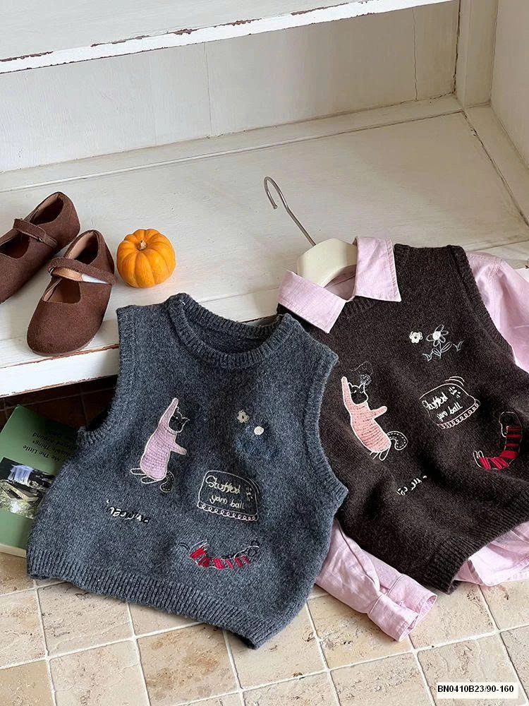 ÁO GILE LEN CON MÈO  AMBB 25G093