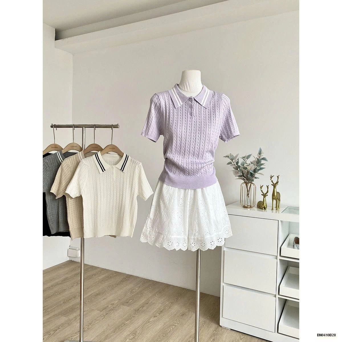 ÁO POLO LEN NGẮN TAY