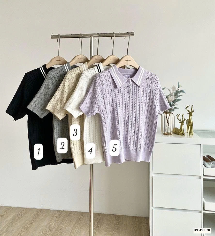 ÁO POLO LEN NGẮN TAY