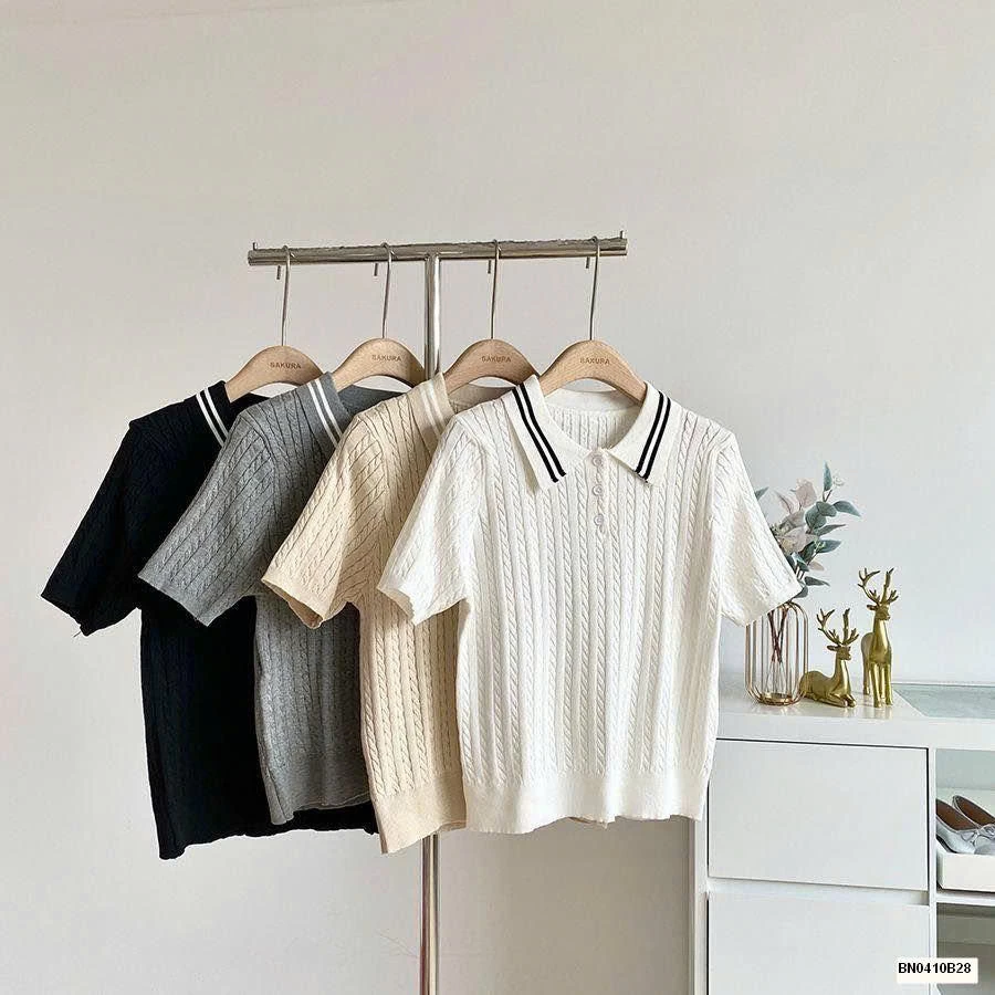 ÁO POLO LEN NGẮN TAY