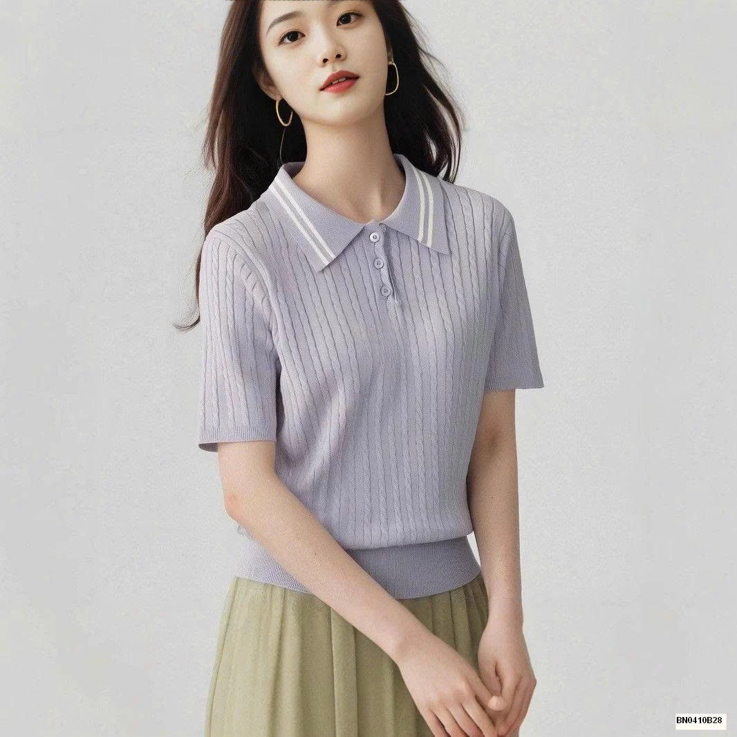 ÁO POLO LEN NGẮN TAY